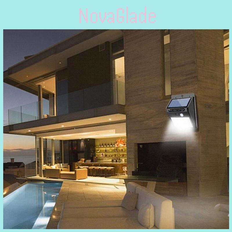 Versatile Solar Power 30/35/40 Led Pir Motion Sensor Wall Light For Enhanced Illumination