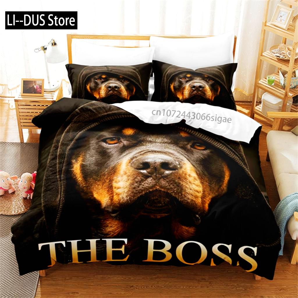 Cute Animals Dogs Bedding Set Duvet Cover Set 3d Bedding Digital Printing Queen Size Bedding Set Fashion Design