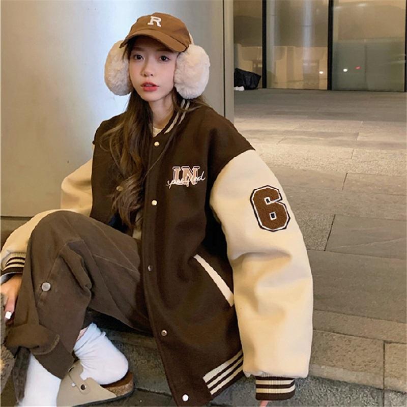 Women's Loose Retro Patchwork Jacket Jacket