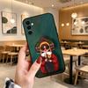 Adorable R-Russian Folk Art Doll  Phone Case Black Silicone Soft For Samsung Galaxy A73,A72,A71,A70,A53,A52,A51