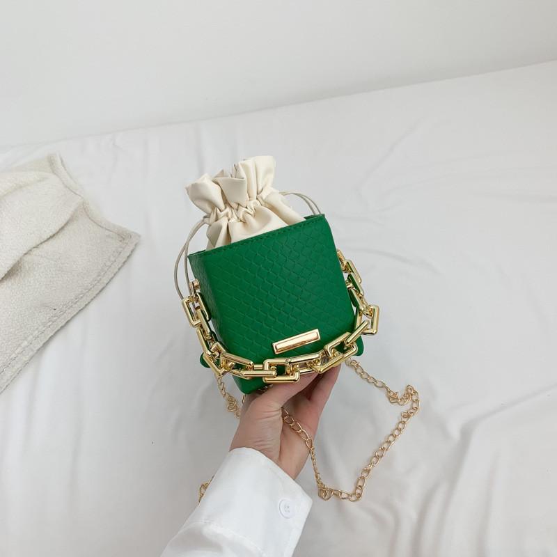 Stylish Urban Chic Mini Pu Bucket Bag For Women With Chain Strap Spring 2023