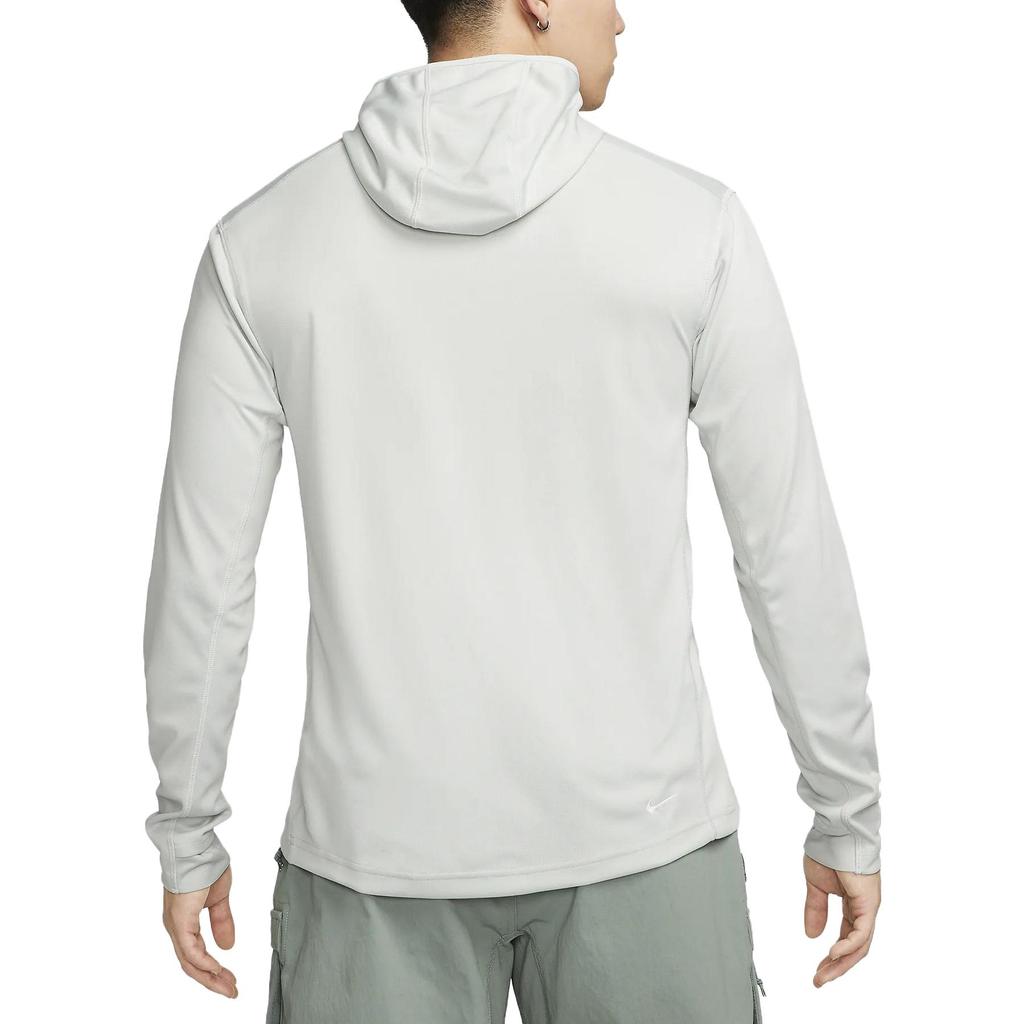 Nike Solid Color High Neck Hooded Long Sleeve T-Shirt Men Tops Gray DX6968-034
