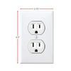 3PCS Funny Fake Power Outlet Stickers, Prank Wall Decals for Office and Home, Joke Socket Switch Decals, Home Decor Prank Gadget