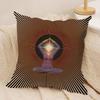 MMariano PPeccinetti Op Art Cushion Cover Silky Short Plush Invisible Zipper Dustproof Sofa Pillow Case For Home Decor