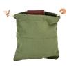 Leather Canvas Foraging Pouch Belt Fruit Picking Bag for Camping Fruit CollectingArmy Green
