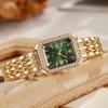 Elegant Women's Roman Quartz Watch with Diamond Accents - Versatile for Business and Casual Wear