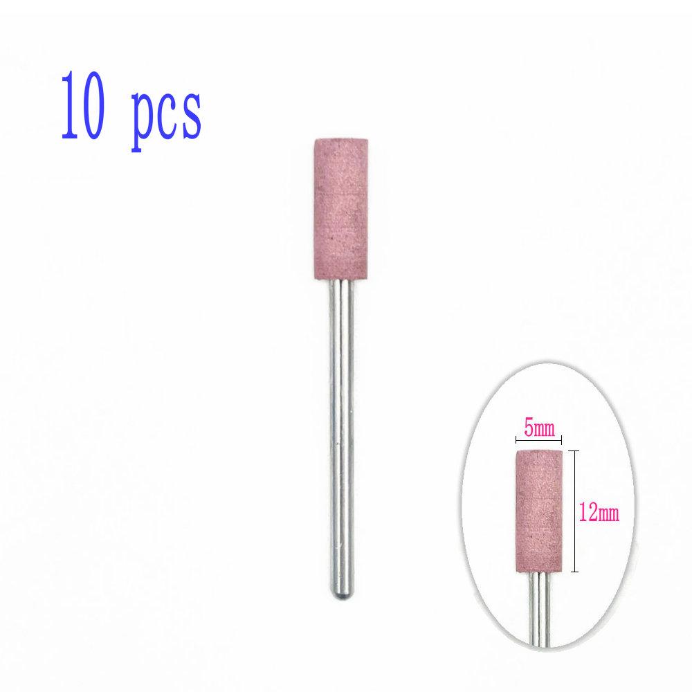 6pcs/10pcs Silicone Rubber Dental Polishing Polisher Grinders Nail Drill Bits for Electric Manicure 2.35mm Shank