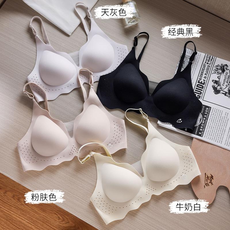 Small breasts gathered in spring, soft support, anti-sagging, sub-breasts fixed integrated bra cover