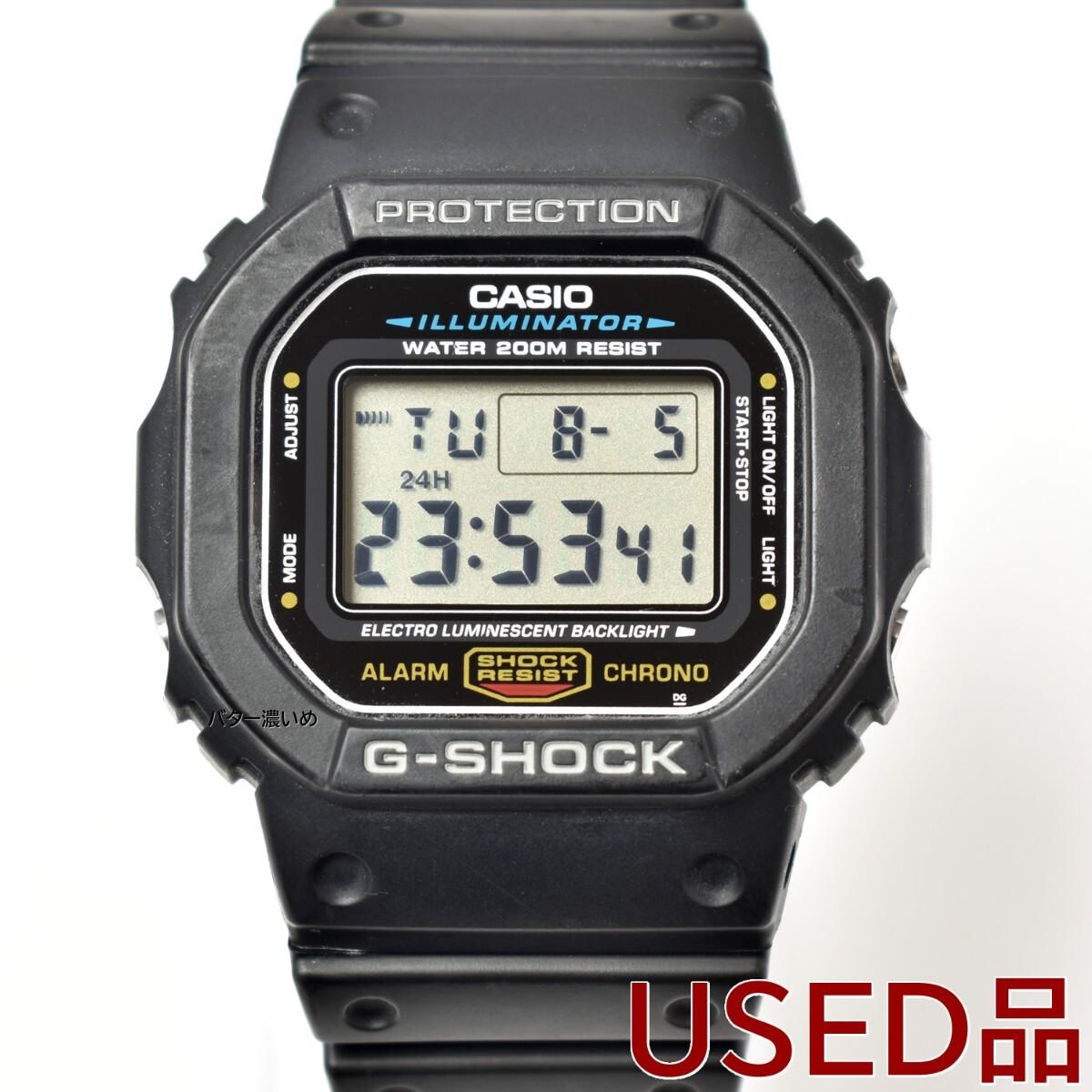Used G-SHOCK Casio G-Shock CASIO Digital Watch Men s Quartz Black G-Shock DW-5600 No Box