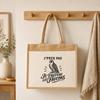 Sac cabas en jute - PLANETEE - J’peux pas je préfère les Faucons - Toile jute &amp; coton - 21 L - Impression transfert