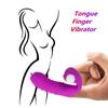 Finger Sleeve Vibrators Tongue Licking Massager Sex Toys for Women G Spot Orgasm Clitoris Stimulate Couple Flirting Masturbator