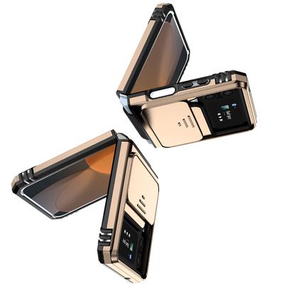 Mode Slide Objektiv Schutzhülle Klapp Abdeckung Fall Für Samsung Galaxy Z Flip 4 5g Flip 3 Flip3 Flip4 Zflip4 stoßfest Ring Halter