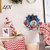 Christmas Party Atmosphere Props 3D Wall Stickers, Self?Adhesive PVC Decals, Reindeer Santa Removable Stickers Gingerbread Snowman Xmas Decor