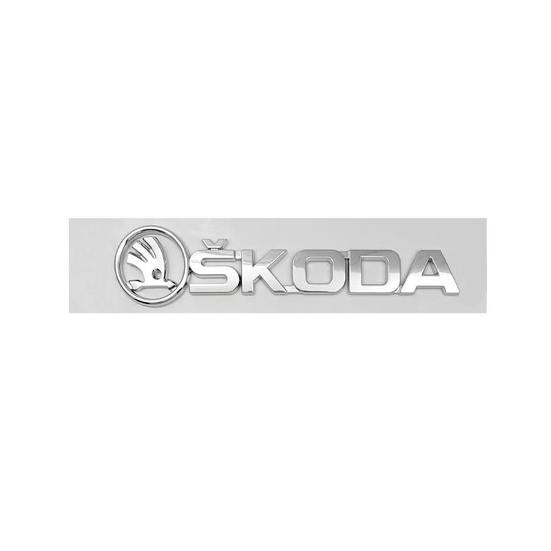 WMZW4 3D Letter Sticker Car Exterior Rear Trunk Emblem for Skoda Superb Fabia Kamiq Kodiaq Karoq Octavia Citigo Yeti Rapid Accessories