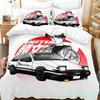 Initial Ae86 Jungen Schlafzimmer Bettwäsche Set Einzelbett Twin Full Queen King Size Aldult Bettbezug 3D Anime Bettlaken Set