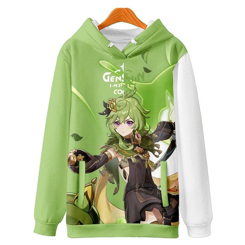 

Game Genshin Impact Collei Cosplay Costume Hoodie Sweatshirts Unisex Jacket Pants Coat Pullover Tops Streetwear Tracksuit 5XL