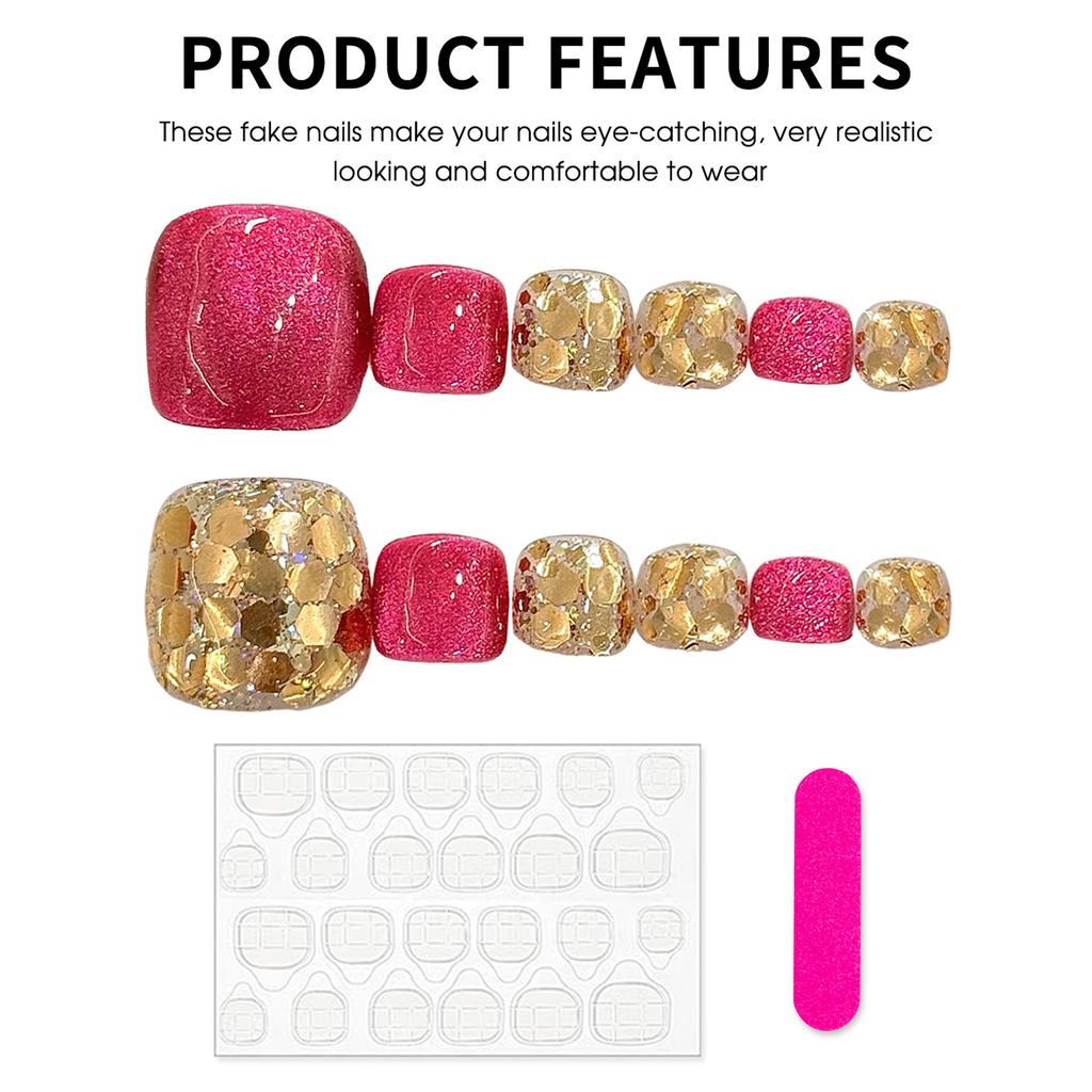 PVC Glitter Nail Art Stickers For Nails And Toenails Summer Decoration With Dragon Fruit Theme