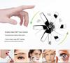 Double-Sided Telescopic Wall-Mounted Magnifying Makeup Mirror, No-Drill Installation