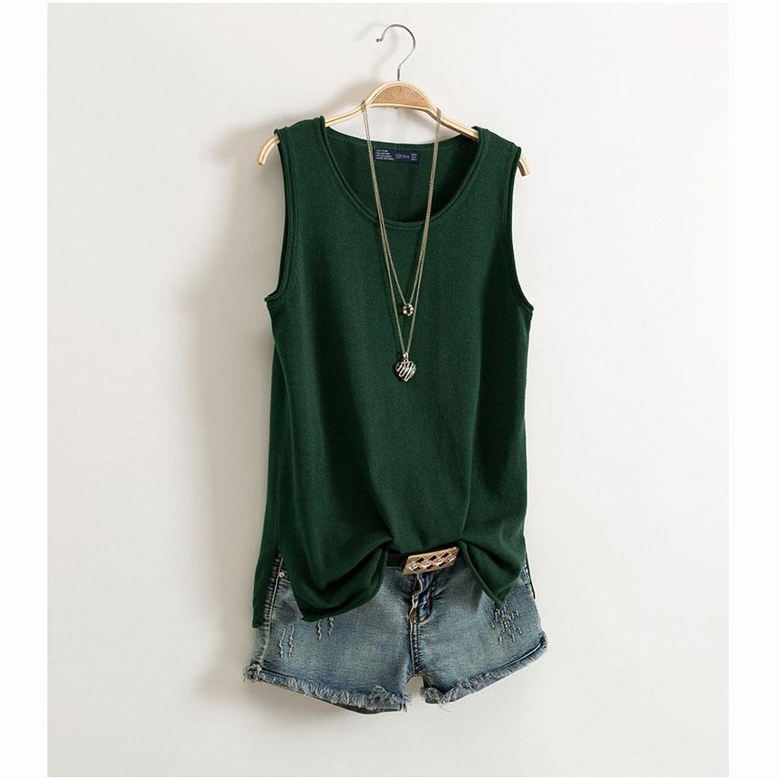 

Летняя женская майка женская I-образная без рукавов нижняя рубашка короткая верхняя одежда свободный топ однотонный S