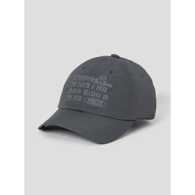 8seconds Nylon Tone-on-Tone Letter Ball Cap Ash (29578BWY44)