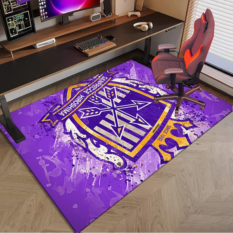 Football Club Emblem Printed Area Rug for Office, Chair Rug, Decorative Carpet Floor Mat, Large Size Fan gifts Christmas gifts