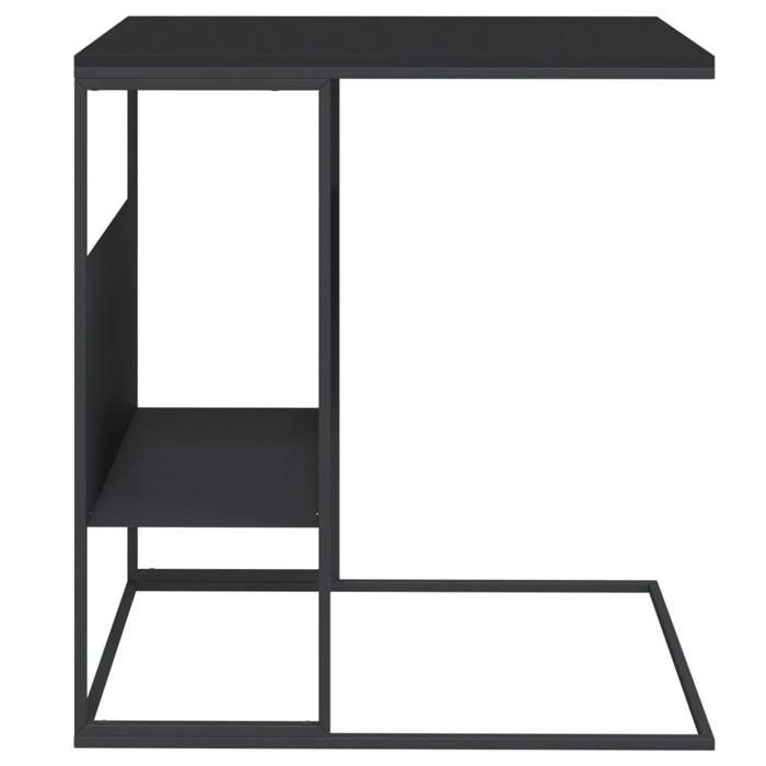 VidaXL Side Table Black 55x36x59.5 Cm Engineered Wood 343105