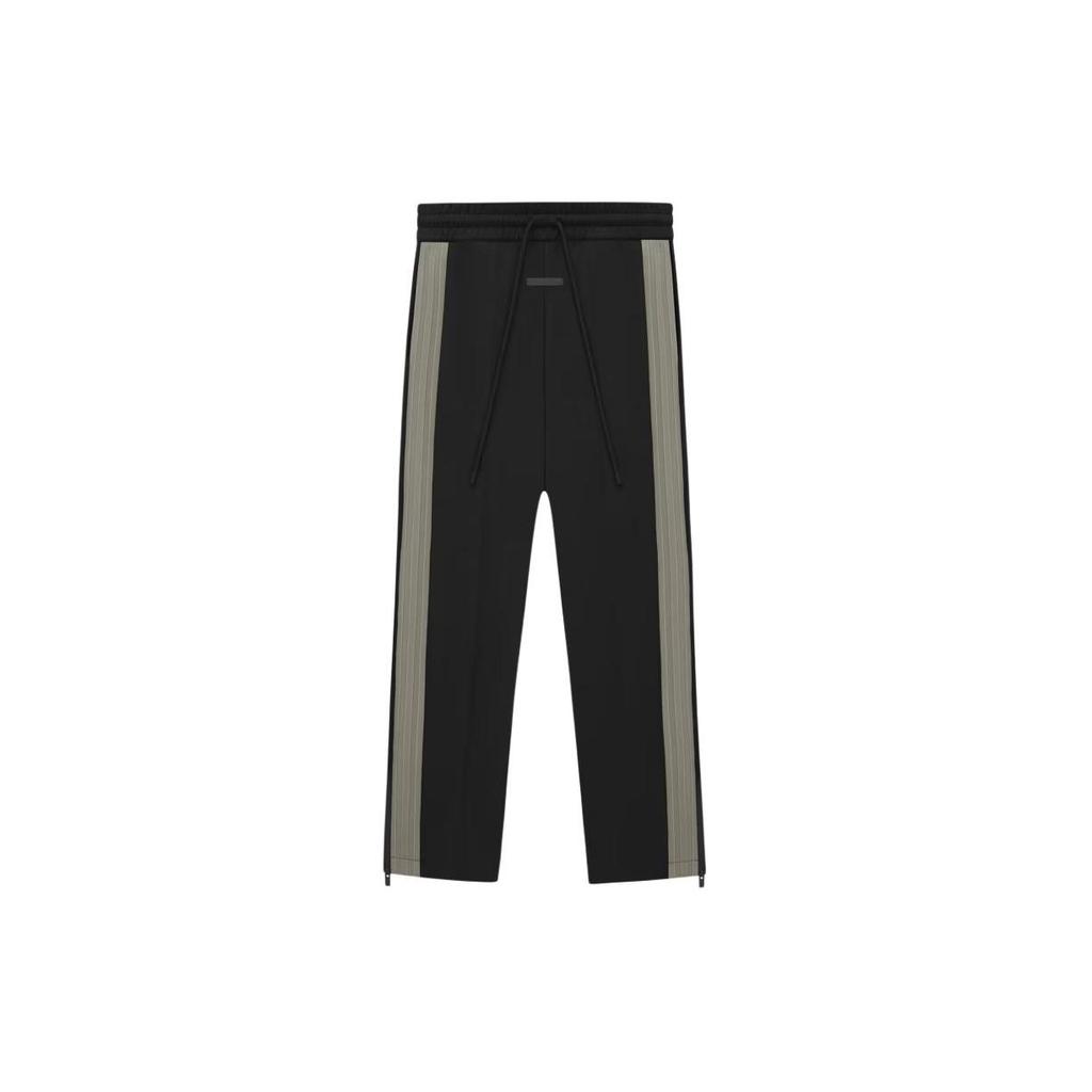 Adidas X Fear Of God Co-Branded Athletics Striped Straight Loose Casual Pants Unisex Bottoms Black IS8764
