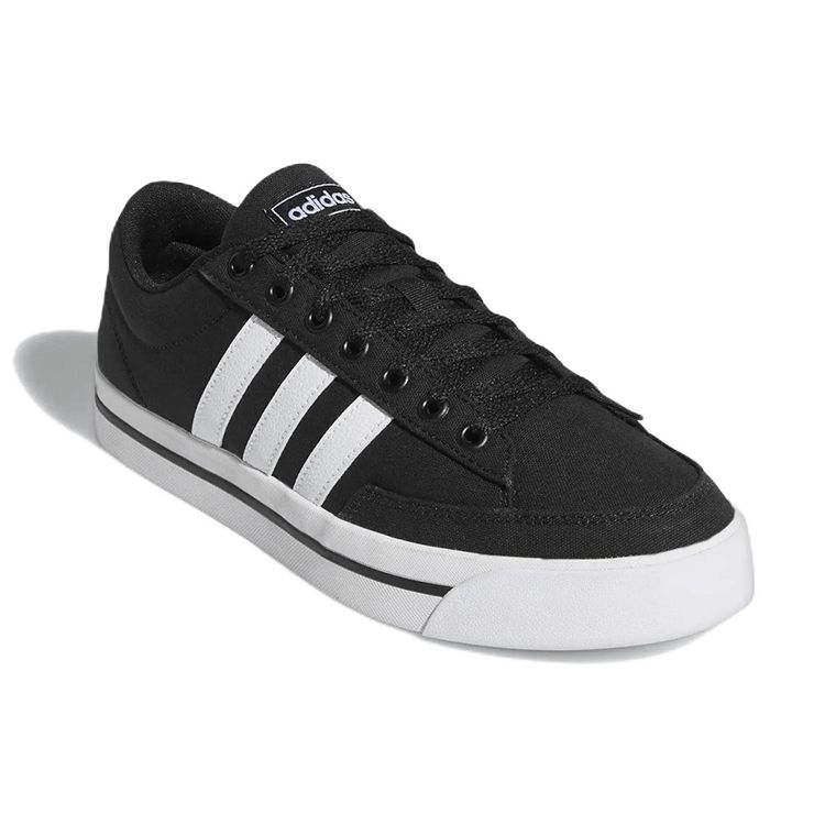 adidas Neo Retrovulc Canvas Slip Resistant Durable Low Top Skate Shoes Men Sneakers Black White GW8364