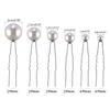 Pearl Decor U-Shaped Hair Pins Alloy Vintage Hair Sticks Chinese Hair Pin Hairstyle Chignon for Girls Alloy Hairpin