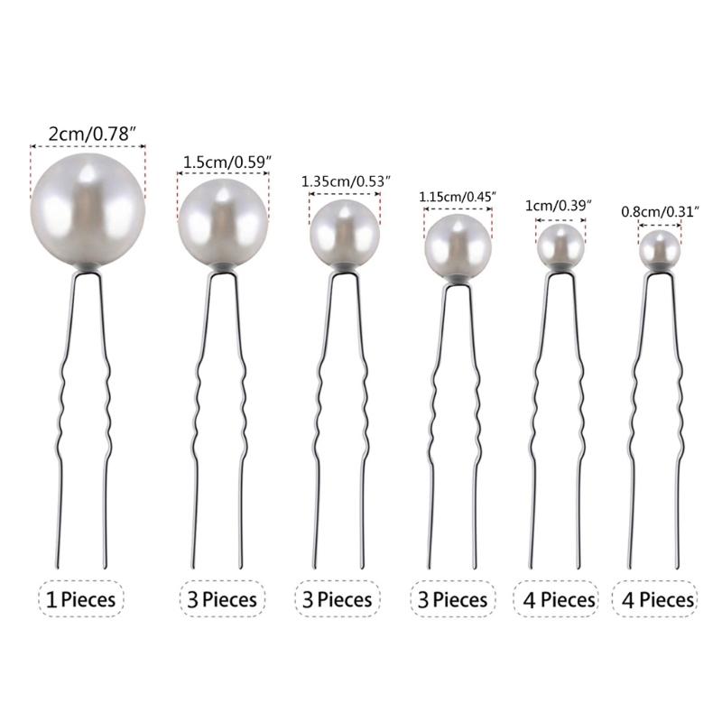 Pearl Decor U-Shaped Hair Pins Alloy Vintage Hair Sticks Chinese Hair Pin Hairstyle Chignon for Girls Alloy Hairpin
