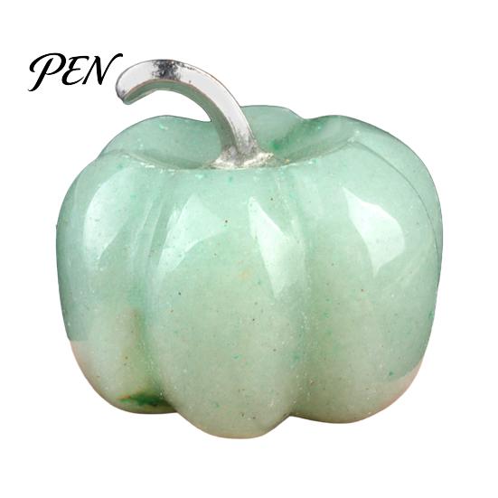Transparent Crystal Pumpkin Charms Natural Carved Charm, Mini Gemstone Pendant Handmade Diy Craft Accessories for Jewelry DIY Making, Halloween Micro