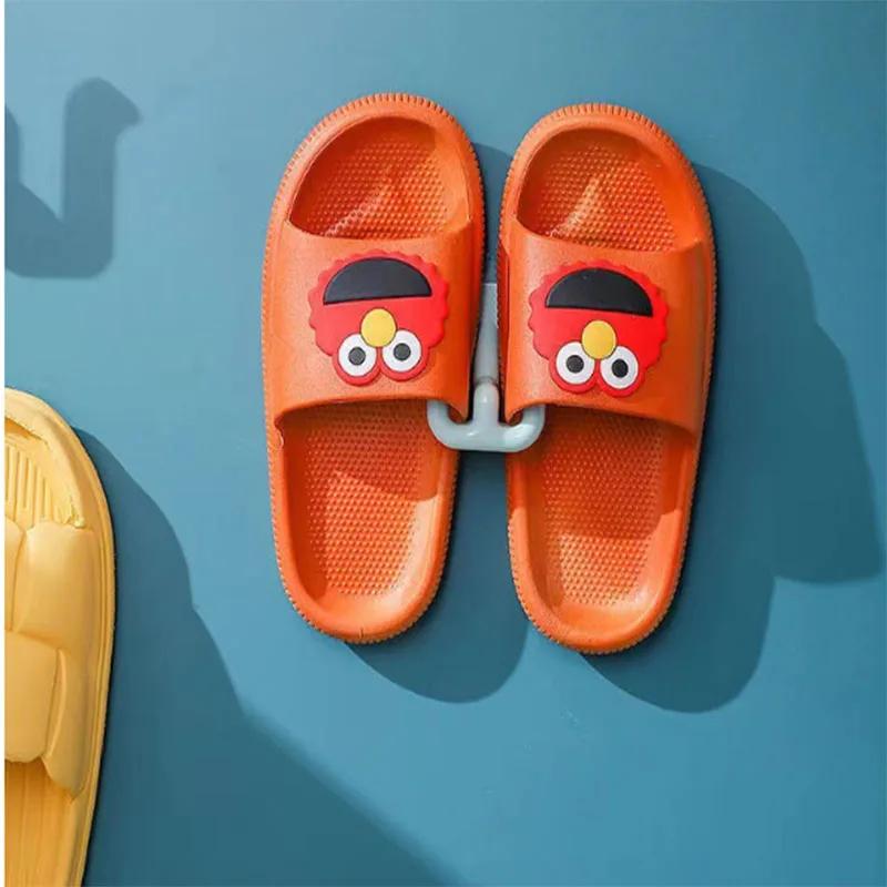 2pcs Wall Mounted Shoes Rack Plastic Shoes Holder Storage Organizer Door Shoe Hangers Bathroom Shower Shoes Holders