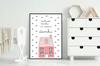 Picture poster In a frame A4 cm House PD112