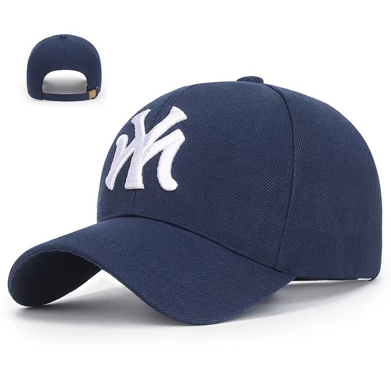 Korean Style Women's Duckbill Cap with "MY" Embroidery - Spring/Autumn Fashion, Casual Baseball Hat for Outdoor Sunshade.