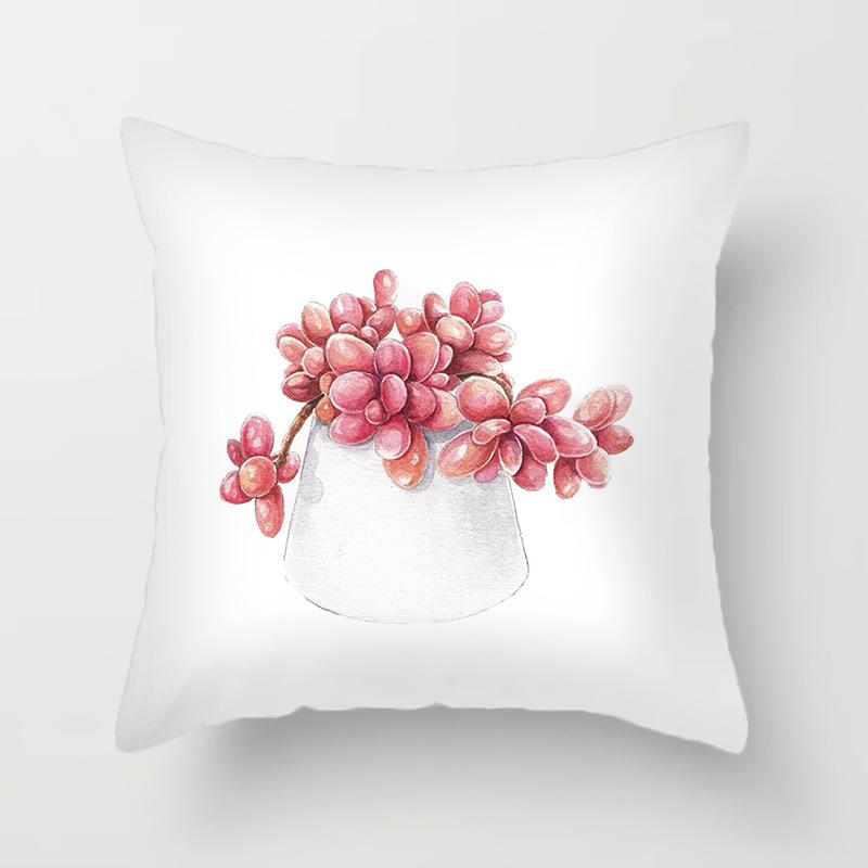 Beautiful Flower Rose Series Printed Putetrekk Hjem Stue Sofa Stol Dekorasjon Putetrekk