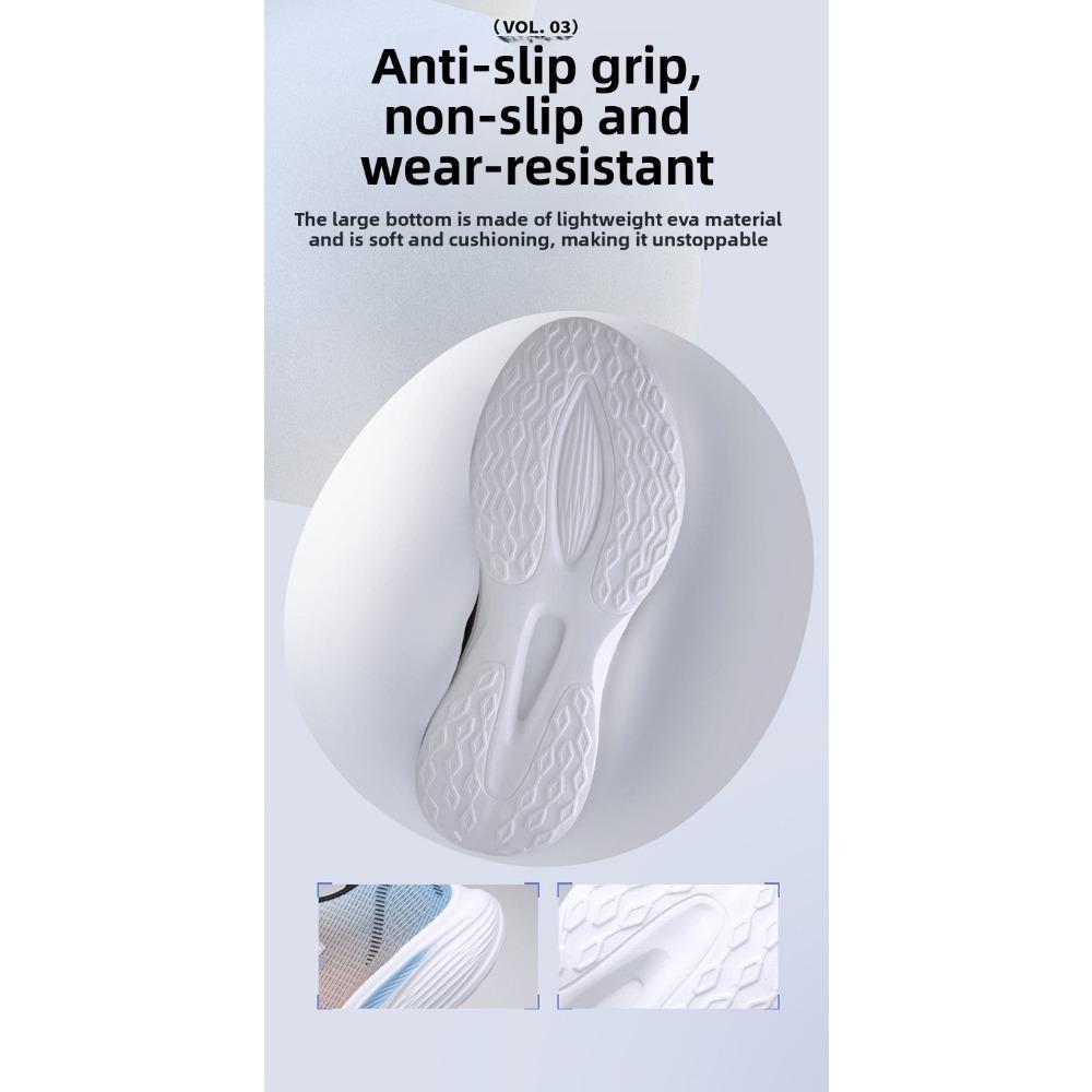 Men's and Women's Ultra Light Running Shoes, Anti Odor Shoes, Breathable Dynamic Shoes, Shock-absorbing Lightweight Casual Running Shoes