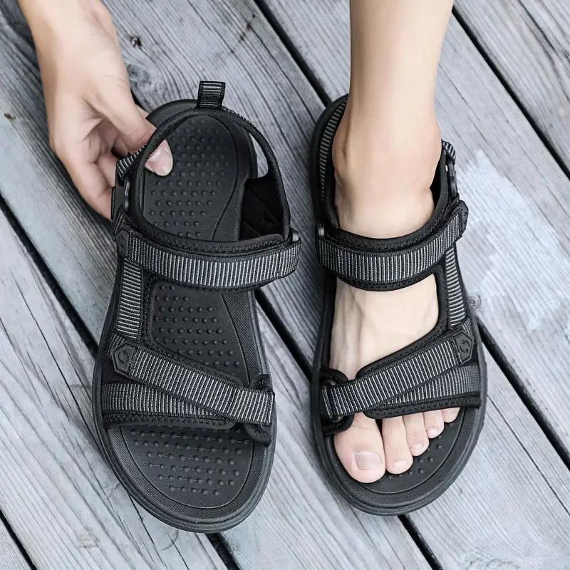 SYTK Sandale Herren 2024 Sommersandalen für Herren Freizeit-Strandsandalen Herren Sommer Schuhe Leichtgewichtige Outdoor-Freizeitschuhe