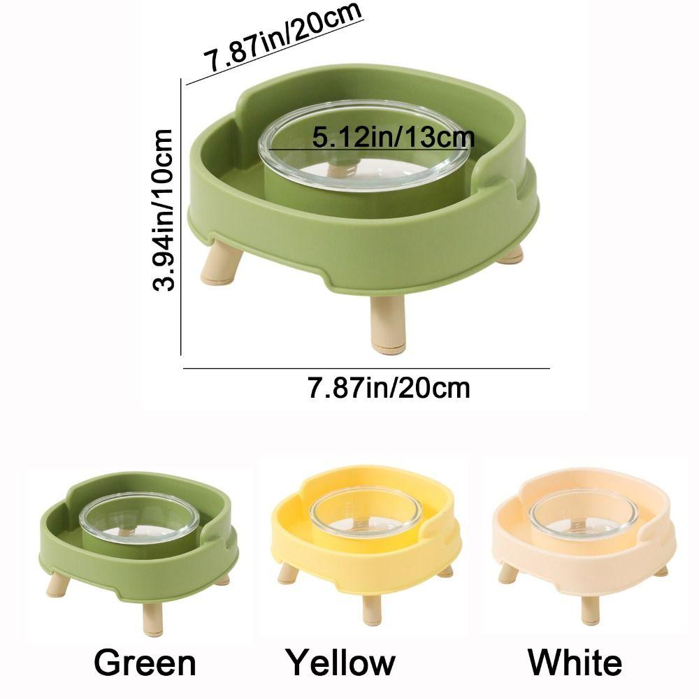 Plastic Pet Dog Cat Bowl Protect Cervical Vertebra Cat Food Bowl Pet Four Legged Bowl  for Dogs
