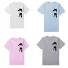 Stylish Women Solid Simple Cat T-shirt Loose Short Sleeve Casual Top Pullover