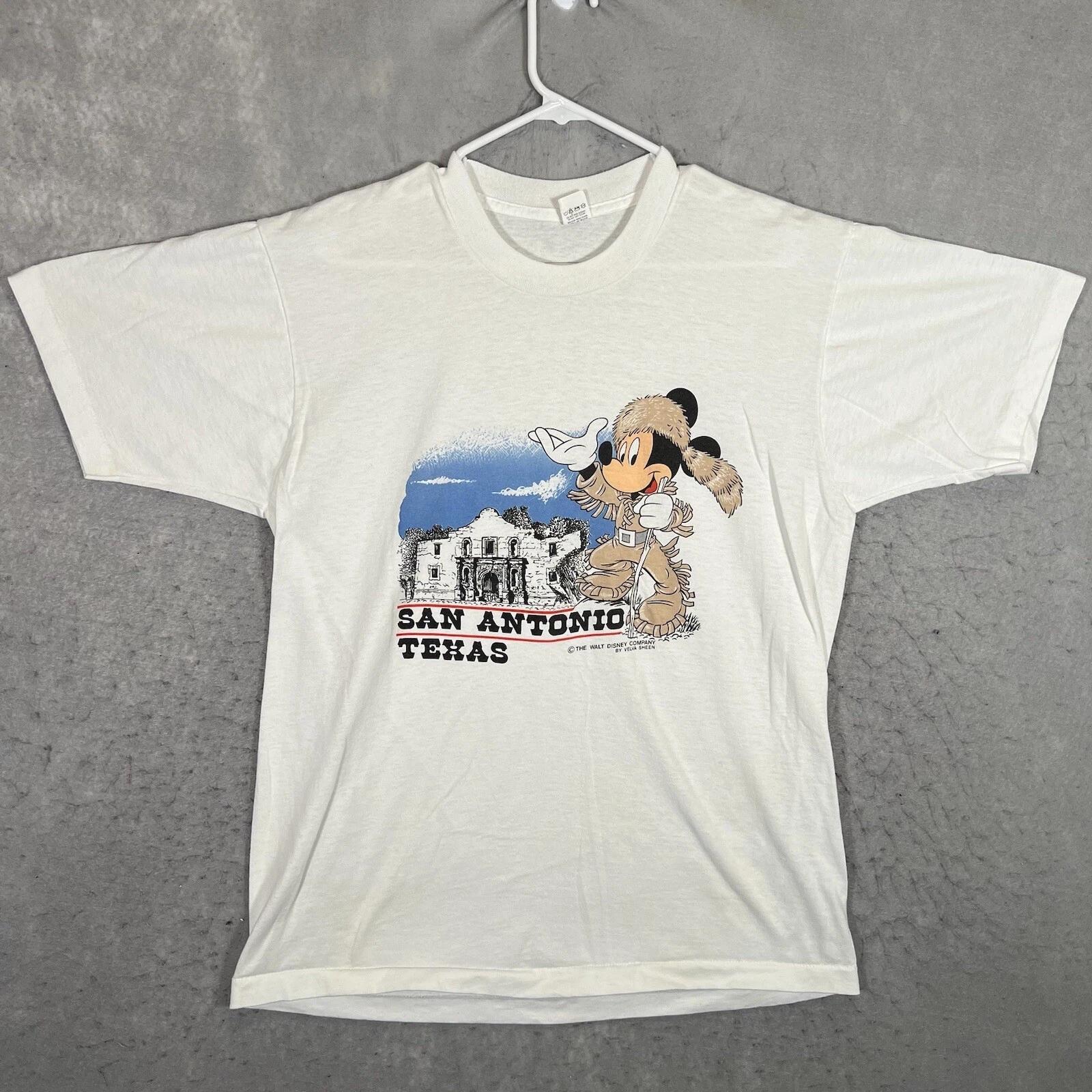 

A1 Vintage Velva Sheen Walt Disney San Antonio Mickey Mouse T Shirt Adult XL Men 2XL