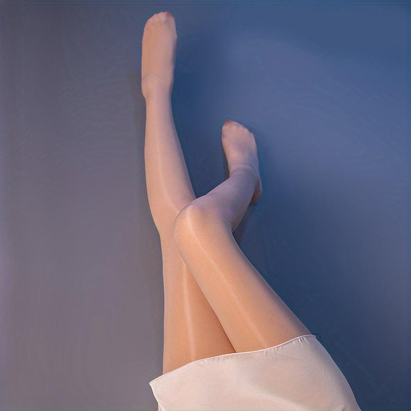 

1Pc Sexy Horse Oil Tight High Elastic Stockings Mask Steel Stockings Lady Satin Shiny Ultra-Thin Long Socks Pantyhose One Size