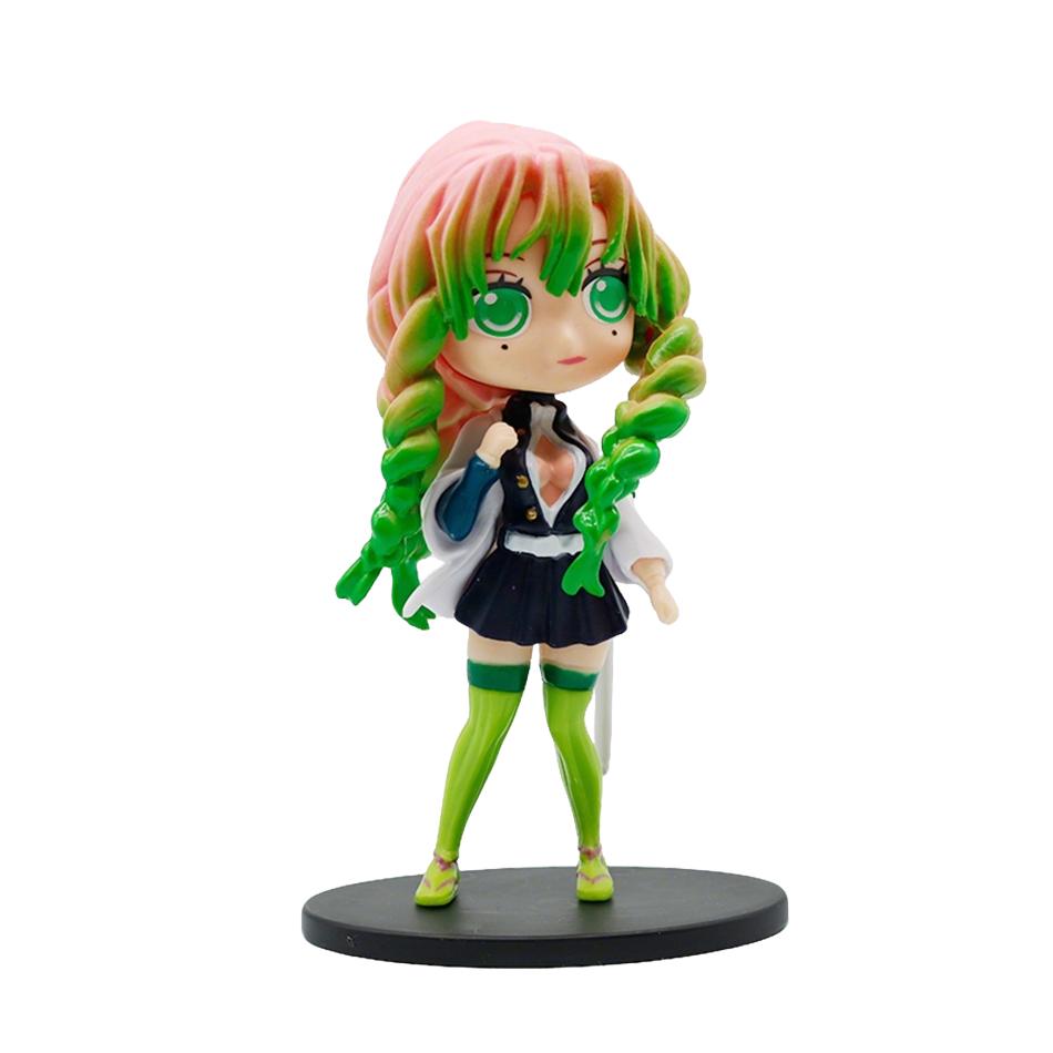 New Anime 13Cm Demon Slayer Figure Nezuko Tanjirou Zenitsu Inosuke Kyoujurou Giyuu Kawaii Qposket Pvc Model Toys Children Gift