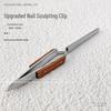 Labor-Saving Rebound Nail Sculpting Clip and Tweezers Tool