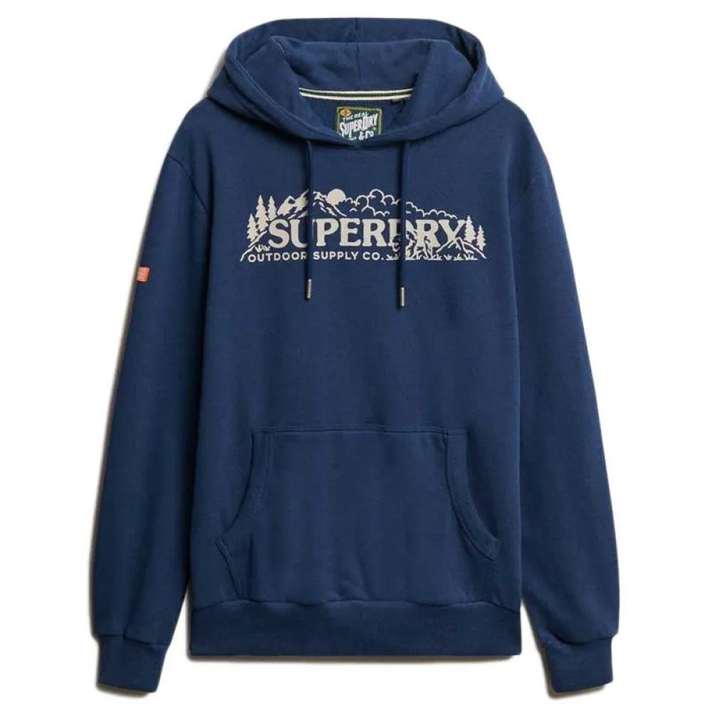 Superdry Толстовка с капюшоном Outdoor Scene Relaxed Fit EU M