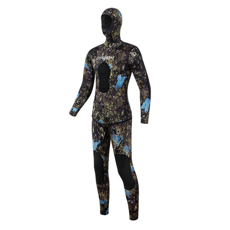 WEZHO 7mm Two-Piece Freediving Spearfishing Wetsuit