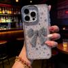 Rhinestone Star Bow Clear Phone Case for iPhone 15/14 Pro Max