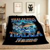 Custom Name Italian Delights Flannel Blanket Throw Blanket Soft Warm Sofa Bed Decor Unique Gift