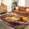 Lion Family In The Forest for Living Room Rug, BedRoom Rug, Study Room Rug, Hallway Decoration, Perfect for Home Decoration or Holiday Gifts