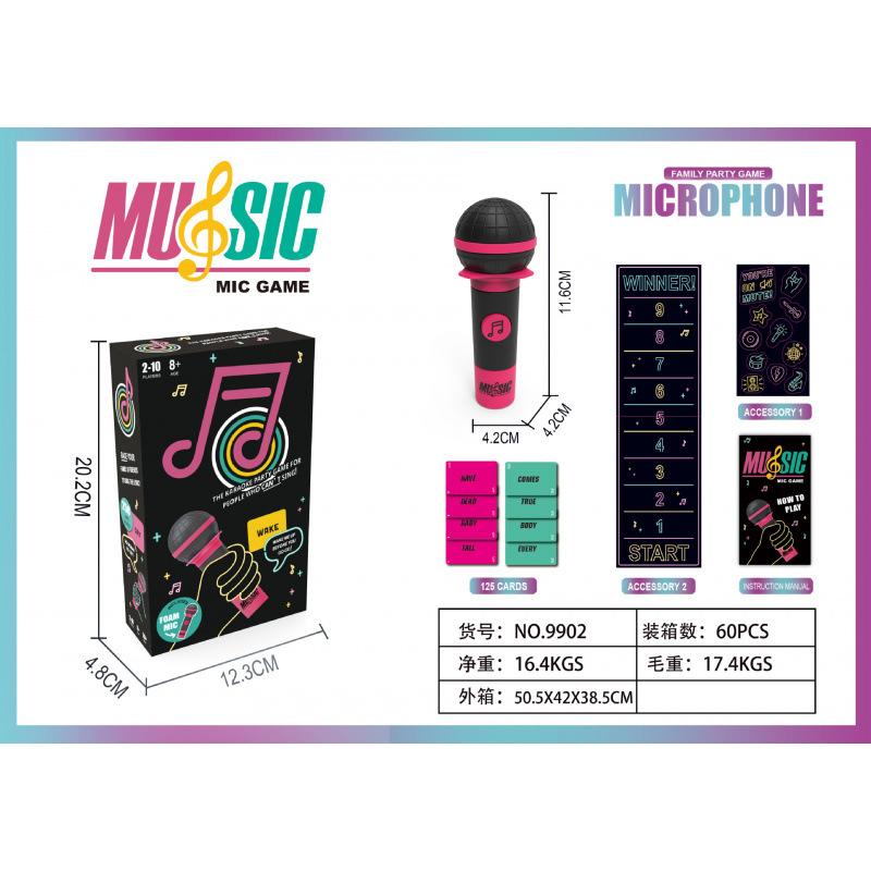 Grab The Mic Karaoke Hra, Zábavná Desková Hra pro Děti i Dospělé, Perfektní pro Párty & Narozeniny