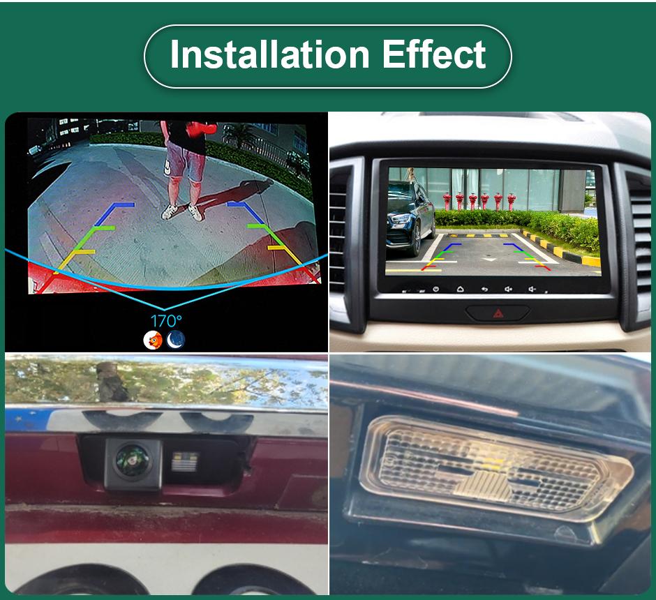 CCD AHD 1080P Night Vision Car License Plate Light Rear View Camera For Ford Focus Hatchback Fiesta Mondeo S-MAX 2008-2014